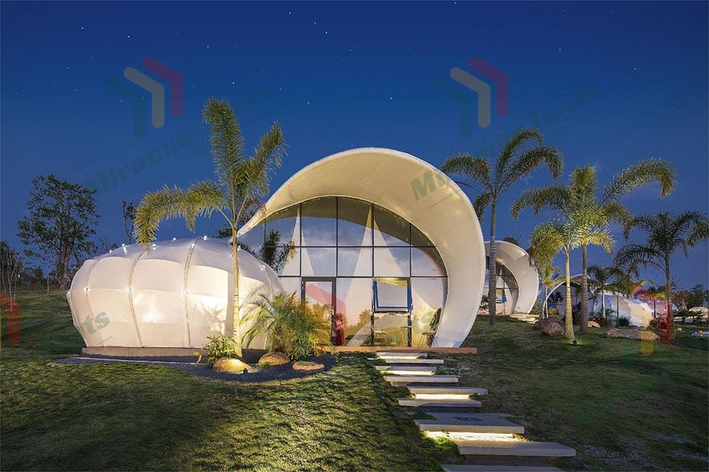 Seashell-Inspired Glamping Structure