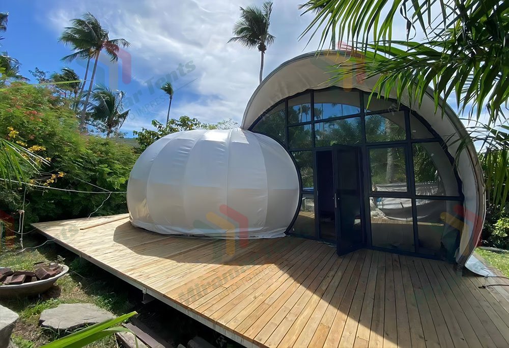 Glamping Seashell Tent Hotel Interior
