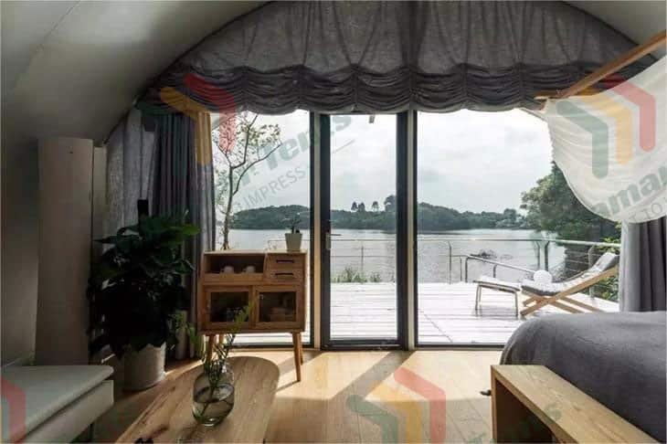 Glamping Shell Pod Interior